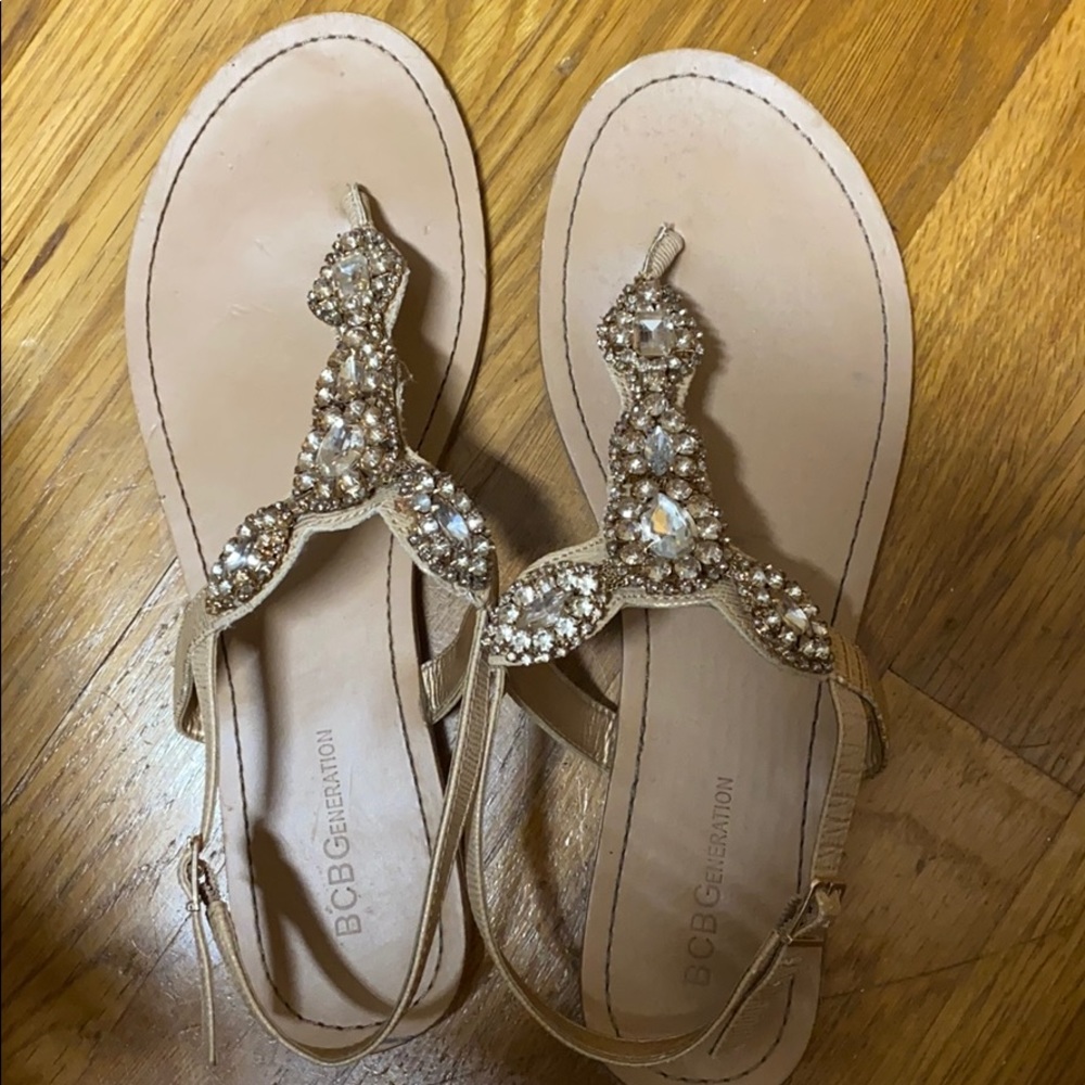 Gold sandals